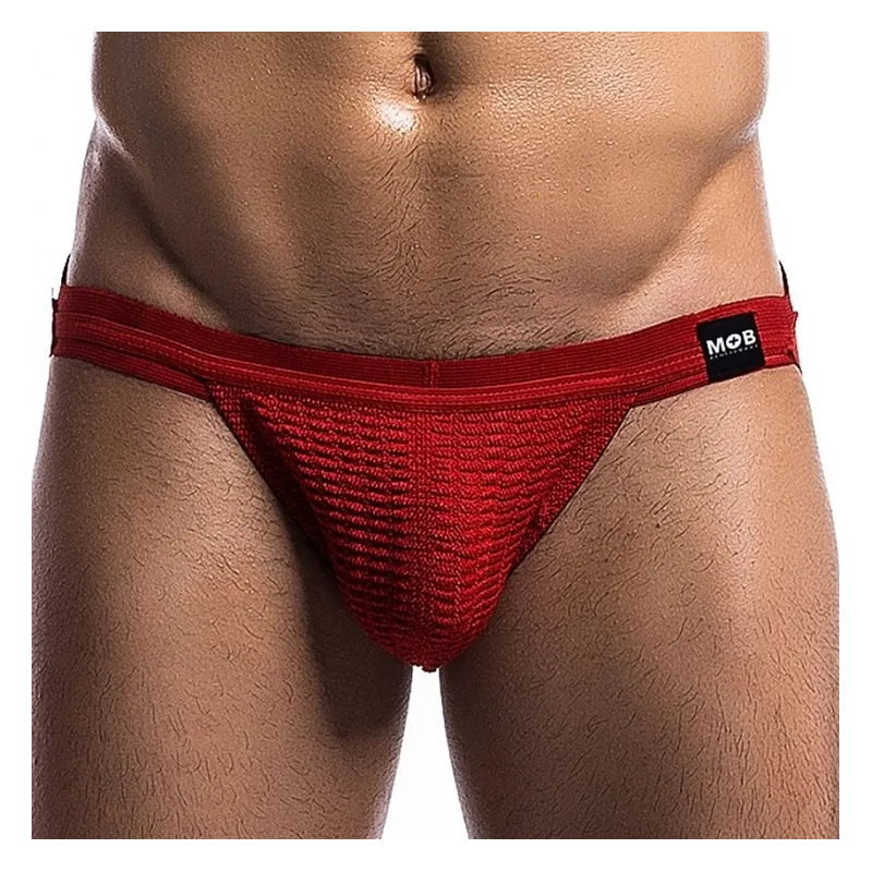 MOB Eroticwear Jockstrap Fetish Swim Rouge